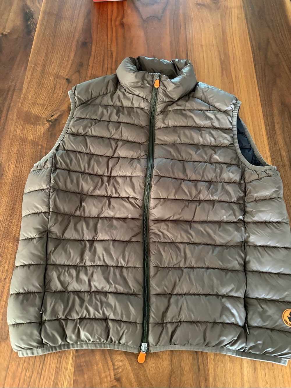 SAVE THE DUCK Brown Quilted Puffer Vest size large